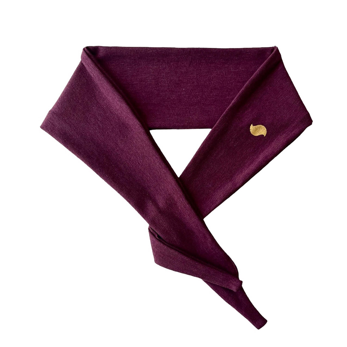 Organic Cotton | Tencel Hair Band | Made in USA | Tie headband | Wine