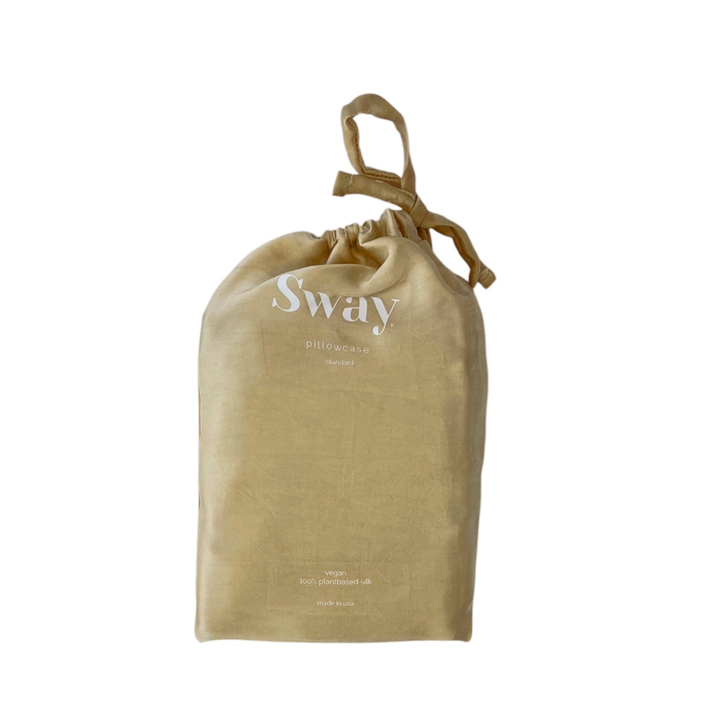 Orange peel silk pillowcase I envelope enclosure I standard size I zipper free I made in USA I latte