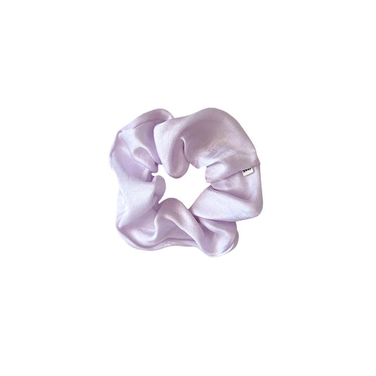 Vegan silk Scrunchies I orange peel silk I cruelty free l plastic free I soft | Made in USA | Lavender
