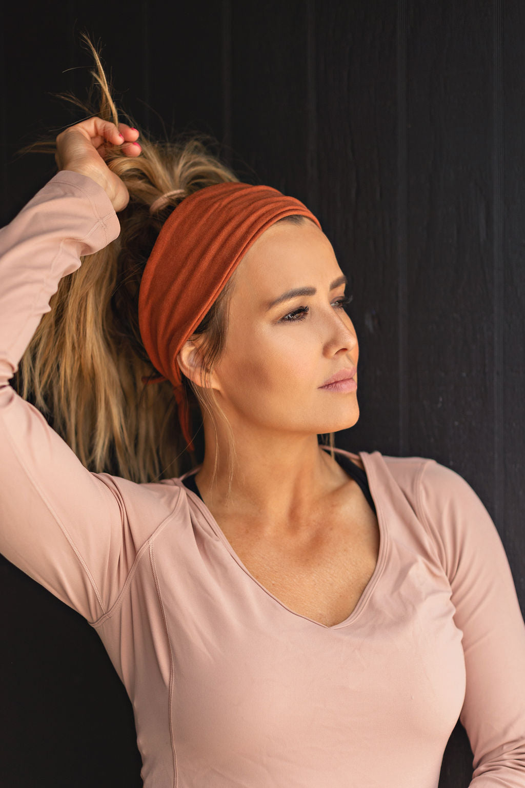 Organic Cotton | Tencel Hair Band | Made in USA | Tie headband | Copper