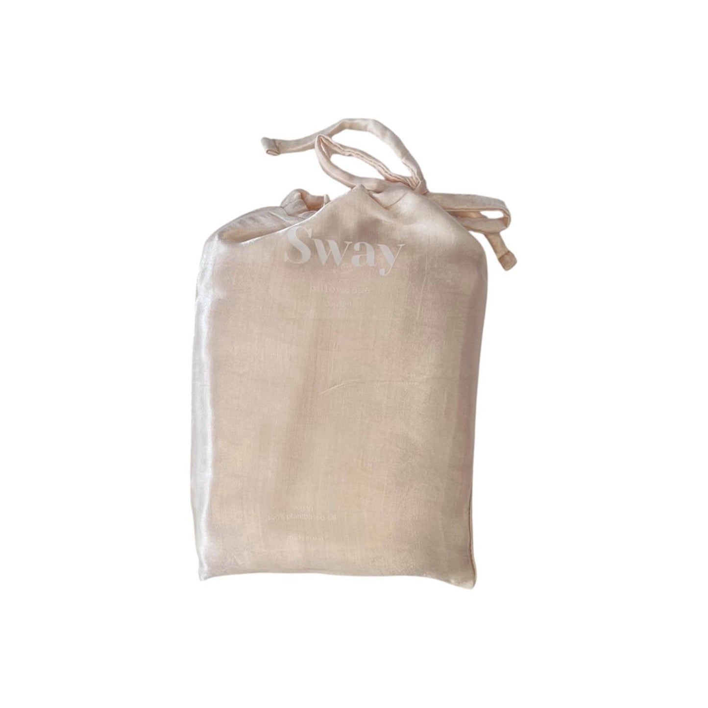 Orange peel silk pillowcase I envelope enclosure I standard size I zipper free I made in USA I nude
