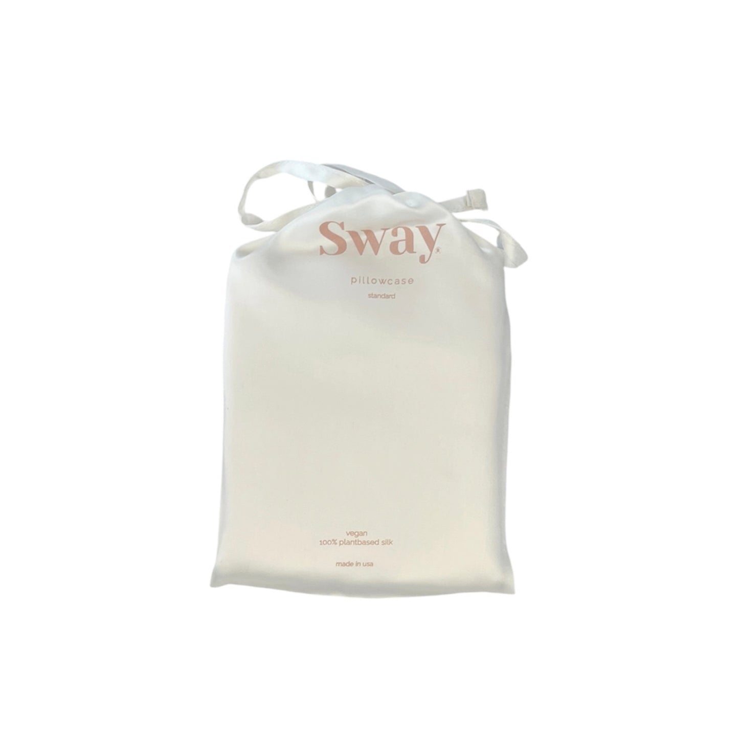 Orange peel silk pillowcase I envelope enclosure I standard size I zipper free I made in USA I pearl