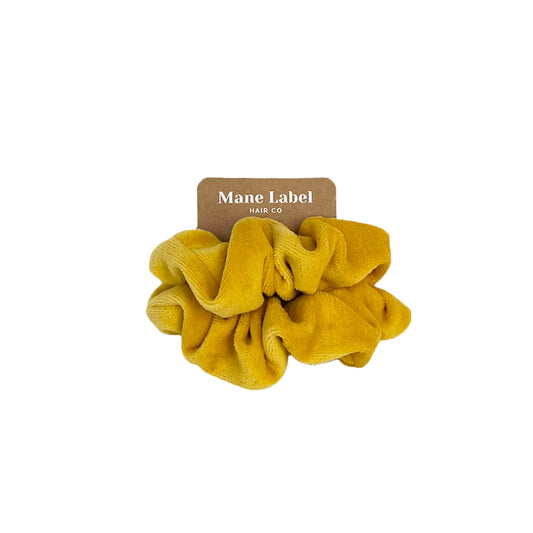 Velour Scrunchies | cotton velour | soft | Made in USA | Dijon
