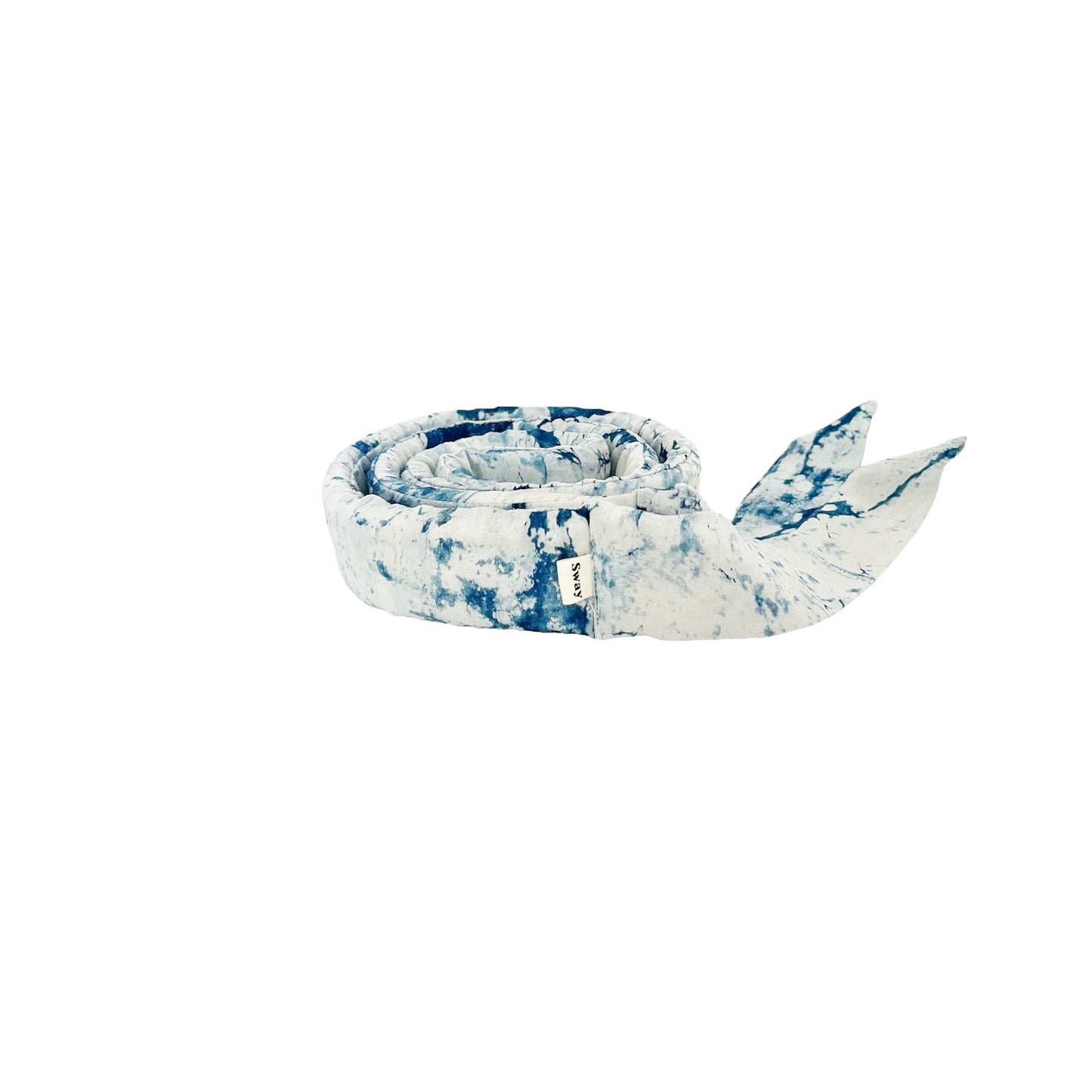The Original Sway Heatless Peace Silk Curling Ribbon | Hair Wrap for Perfect Curls | Indigo Tie Dye