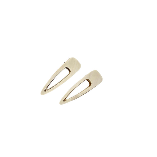 Wood and metal Plastic FREE hair clip | Off White