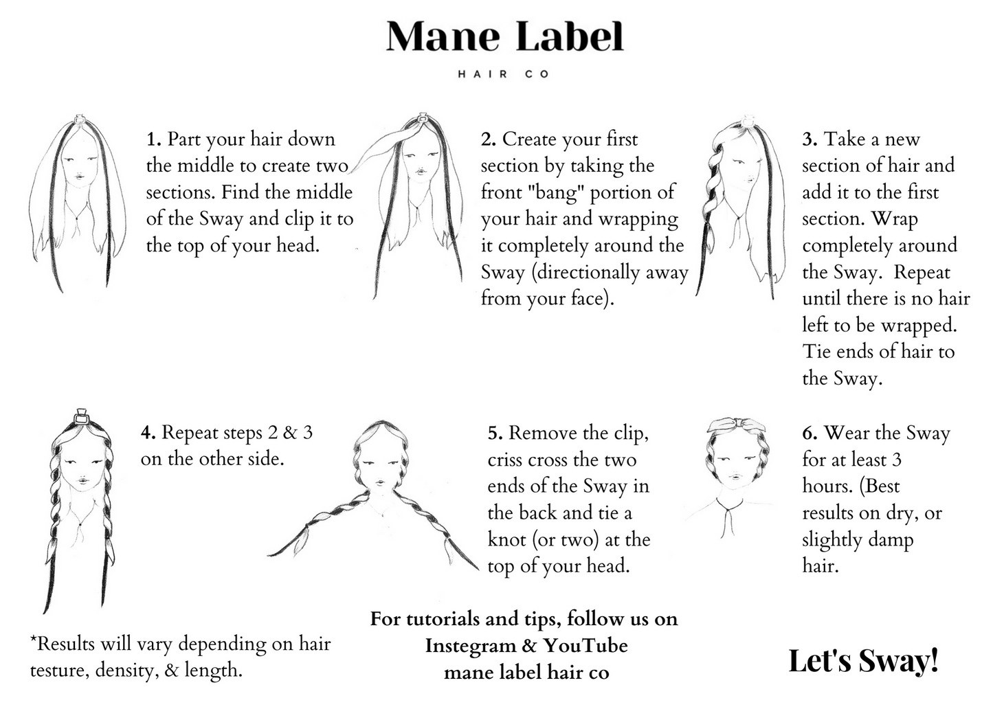 The Original Sway Heatless Curling Velour Ribbon | Hair Wrap for Perfect Curls | Camel