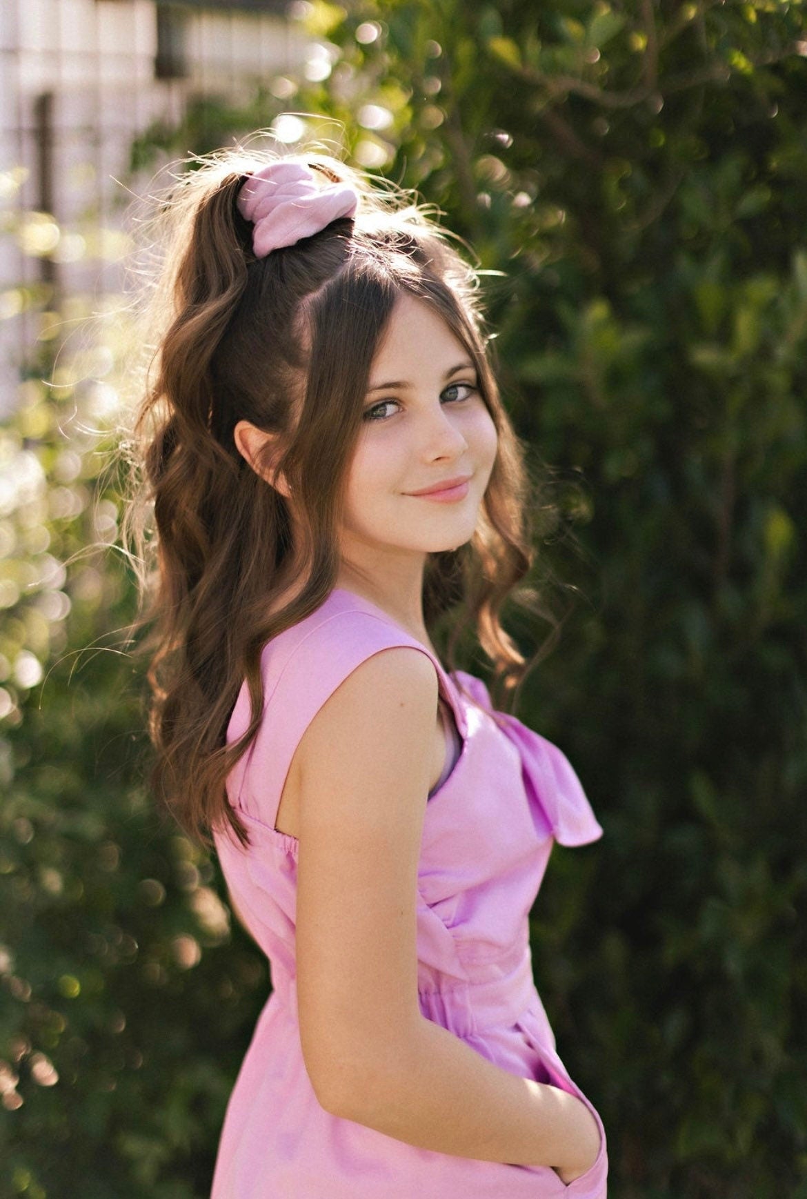 Velour Scrunchies / Dusty Rose / cotton velour / soft / Made in USA