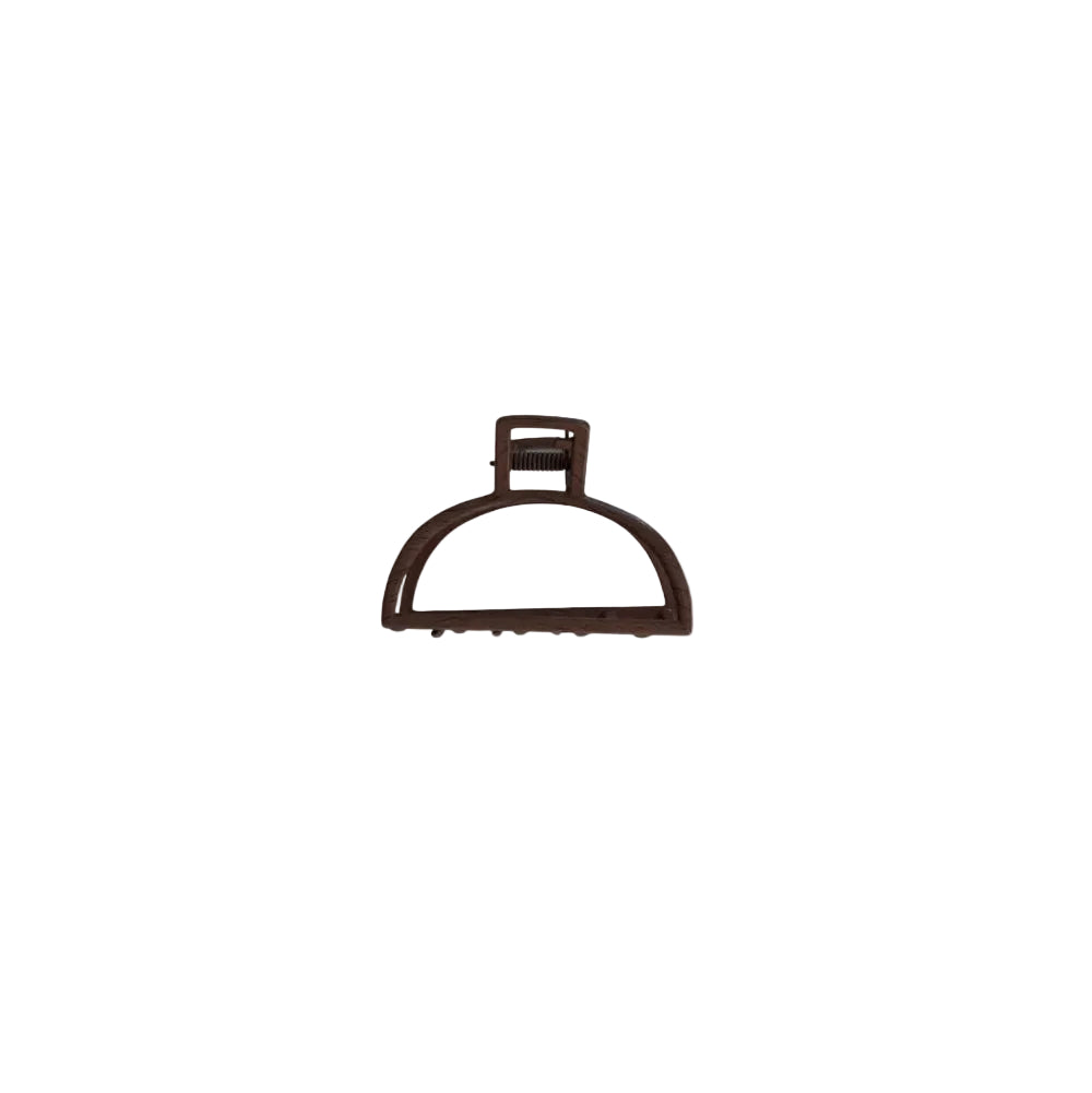 Metal Claw Hair Clip Pair | Strong Metal  Non-Slip for Women and Girls | Brown