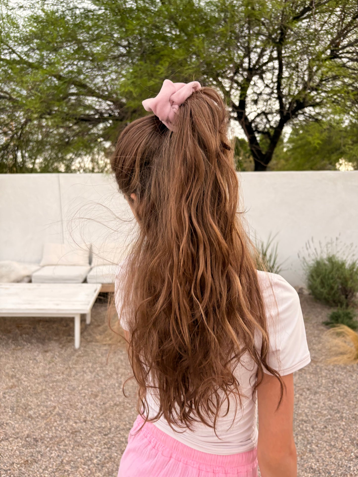 Large Velour Scrunchies | cotton velour | soft | Made in USA | Blush