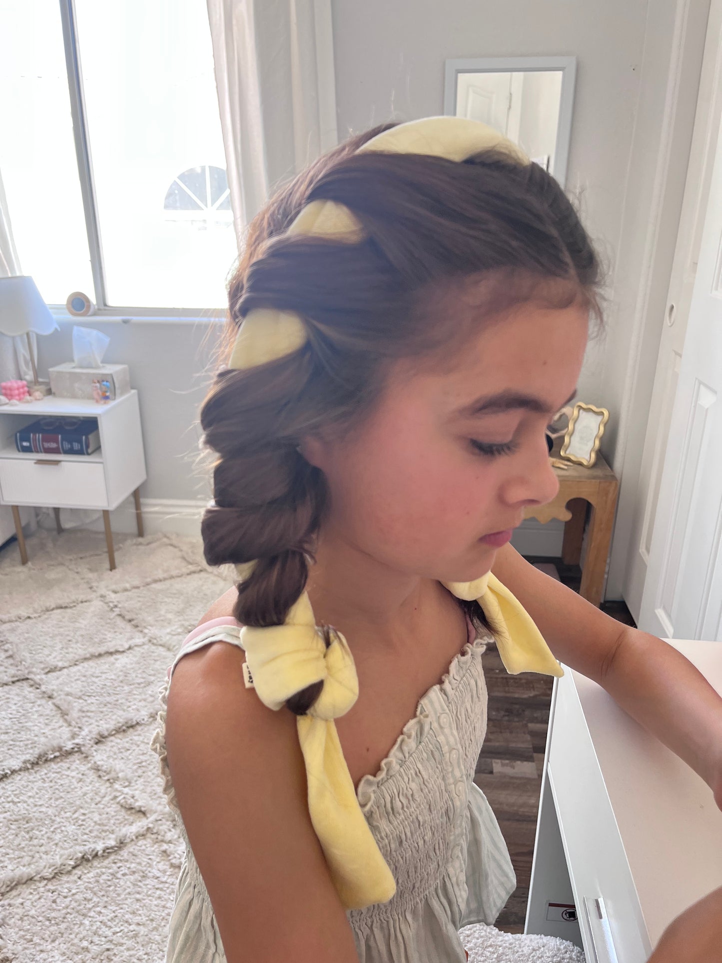 The Original Sway - Short Heatless Curling Velour Ribbon | Hair Wrap for Perfect Curls | Lemonade