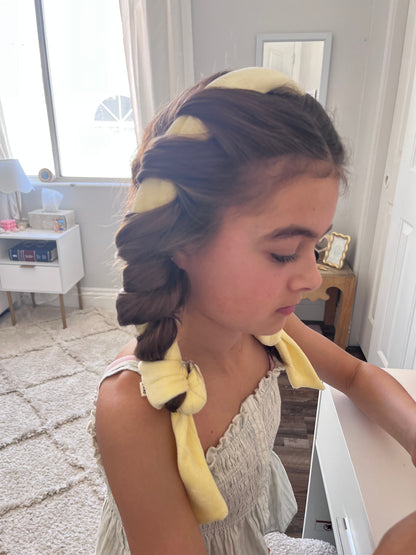 The Original Sway - Short Heatless Curling Velour Ribbon | Hair Wrap for Perfect Curls | Lemonade