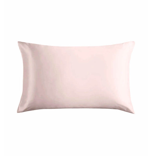 Orange peel silk pillowcase I envelope enclosure I standard size I zipper free I made in USA I blush