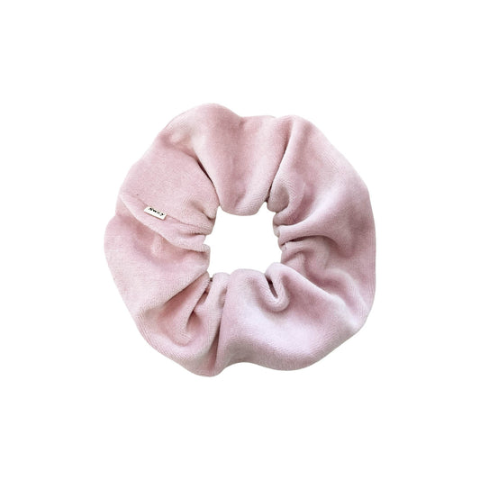 Large Velour Scrunchies | cotton velour | soft | Made in USA | Blush