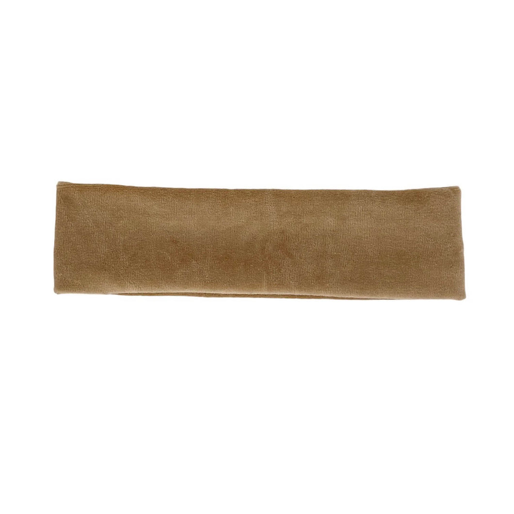 Classic Hair Band | Cotton Velour | Made in USA | Head Band | Camel