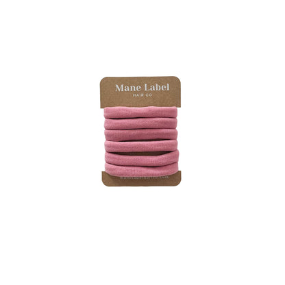 Self Care Hair Bundle| The Sway + Scalp massager + 2 scrunchies + 6 elastics | Made in USA | Cotton velour | Curls | Beachy waves | Dusty Rose
