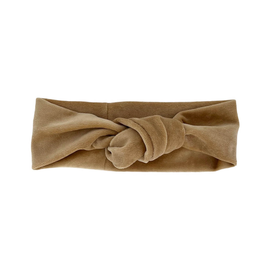 Soft Stretchy Headbands | Knot | Made in USA | Camel
