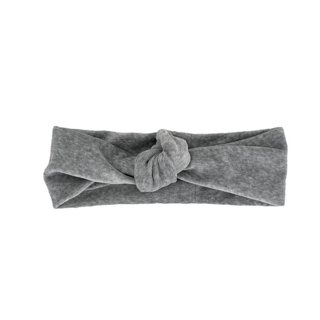 Soft Stretchy Headbands | Knot | Made in USA | Fog