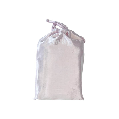 Orange peel silk pillowcase I envelope enclosure I standard size I zipper free I made in USA I lavender
