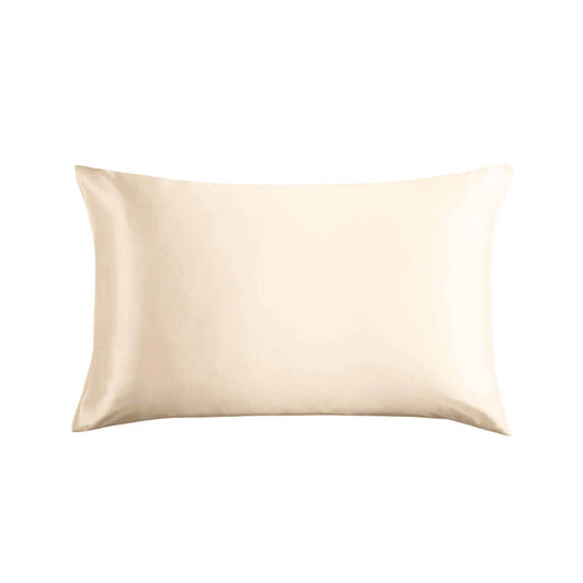 Orange peel silk pillowcase I envelope enclosure I standard size I zipper free I made in USA I nude