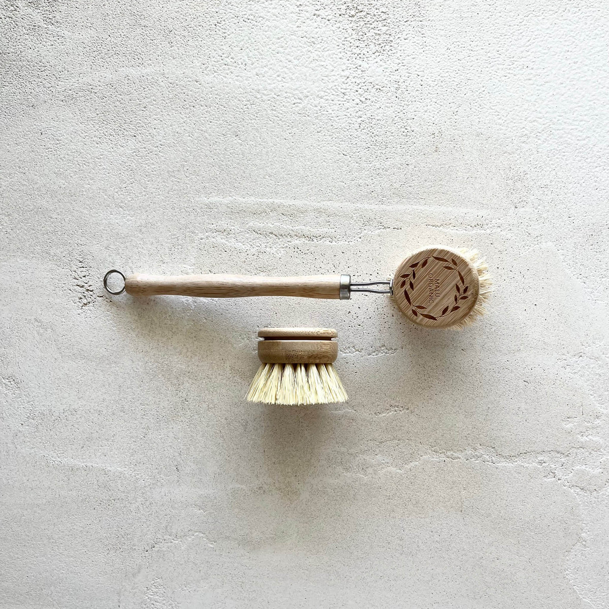Eco Kitchen Cleaning Kit - Bamboo Brushes, Hemp Dishcloth