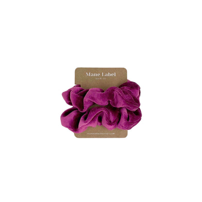 Velour Scrunchies | cotton velour | soft | Made in USA | Orchid