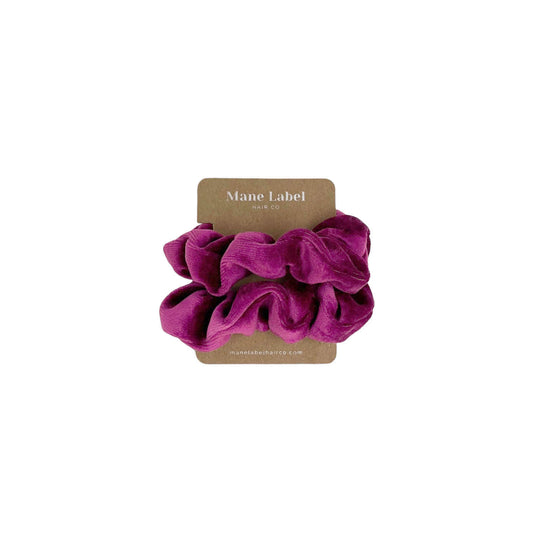 Velour Scrunchies | cotton velour | soft | Made in USA | Orchid