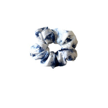 Load image into Gallery viewer, Mega Set | The Sway + Scalp massager + 1 large scrunchie + 6 elastics | Made in USA | Cotton velour | Curls | Beachy waves | Indigo tie dye
