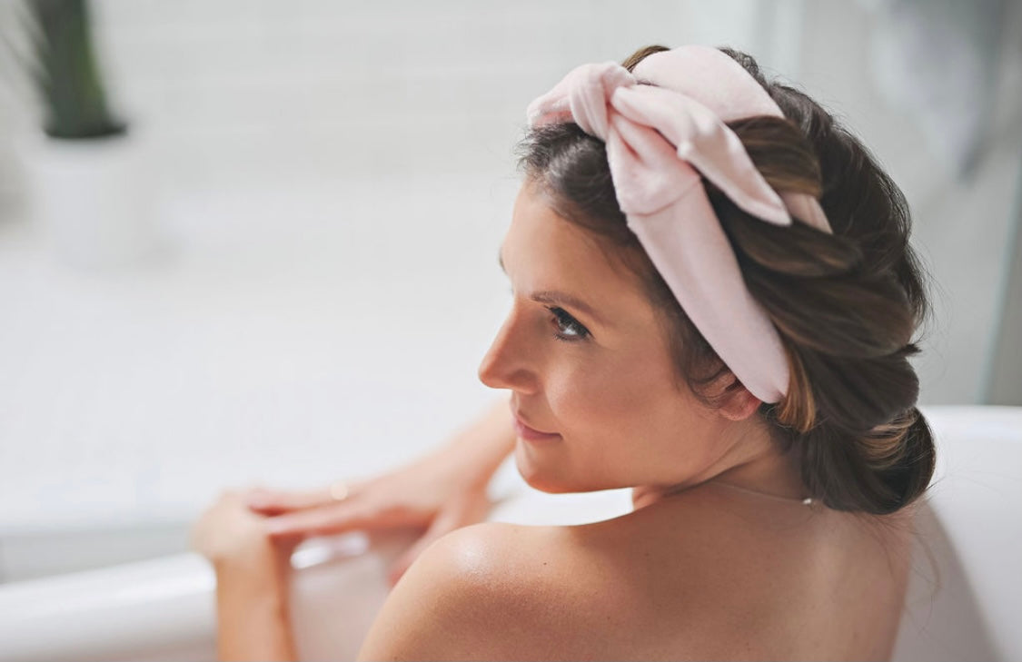 The Original Sway Heatless Curling Velour Ribbon | Hair Wrap for Perfect Curls | Ballet Pink
