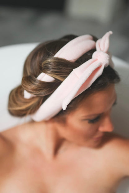 The Original Sway Heatless Curling Velour Ribbon | Hair Wrap for Perfect Curls | Ballet Pink
