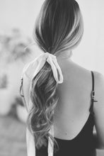 Load image into Gallery viewer, Bundle/ The Sway / Scrunchies / Hair Tie / Heatless curling ribbon / Made in USA / Cotton velour / Ballet pink  / Curls / Beachy waves
