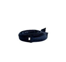 Load image into Gallery viewer, Bundle/ The Sway / Scrunchies / Hair Tie / Heatless curling ribbon / Made in USA / Cotton velour / Midnight Blue / Curls / Beachy waves
