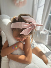 Load image into Gallery viewer, The Sway / Kids / Heatless curling ribbon / Made in USA / Cotton velour / Ballet Pink / Curls / Beachy waves / Beach hair
