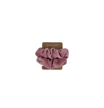 Load image into Gallery viewer, Velour Scrunchies / Dusty Rose / cotton velour / soft / Made in USA
