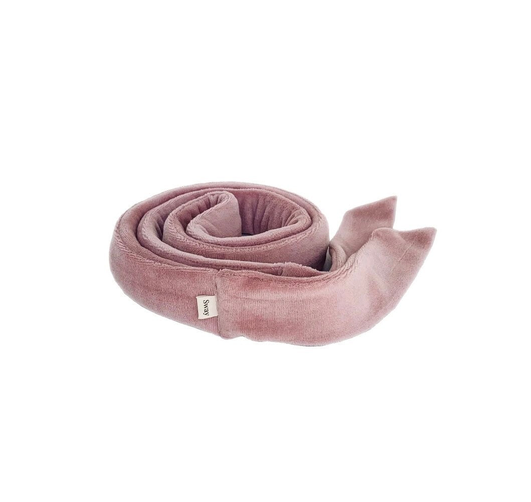 Bundle/ The Sway / Scrunchies / Hair Tie / Heatless curling ribbon / Made in USA / Cotton velour / Dusty Rose  / Curls / Beachy waves