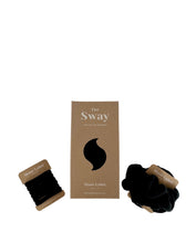 Load image into Gallery viewer, Bundle/ The Sway / Scrunchies / Hair Tie / Heatless curling ribbon / Made in USA / Cotton velour / Black  / Curls / Beachy waves
