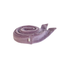 Load image into Gallery viewer, Bundle/ The Sway / Scrunchies / Hair Tie / Heatless curling ribbon / Made in USA / Cotton velour / Lilac  / Curls / Beachy waves
