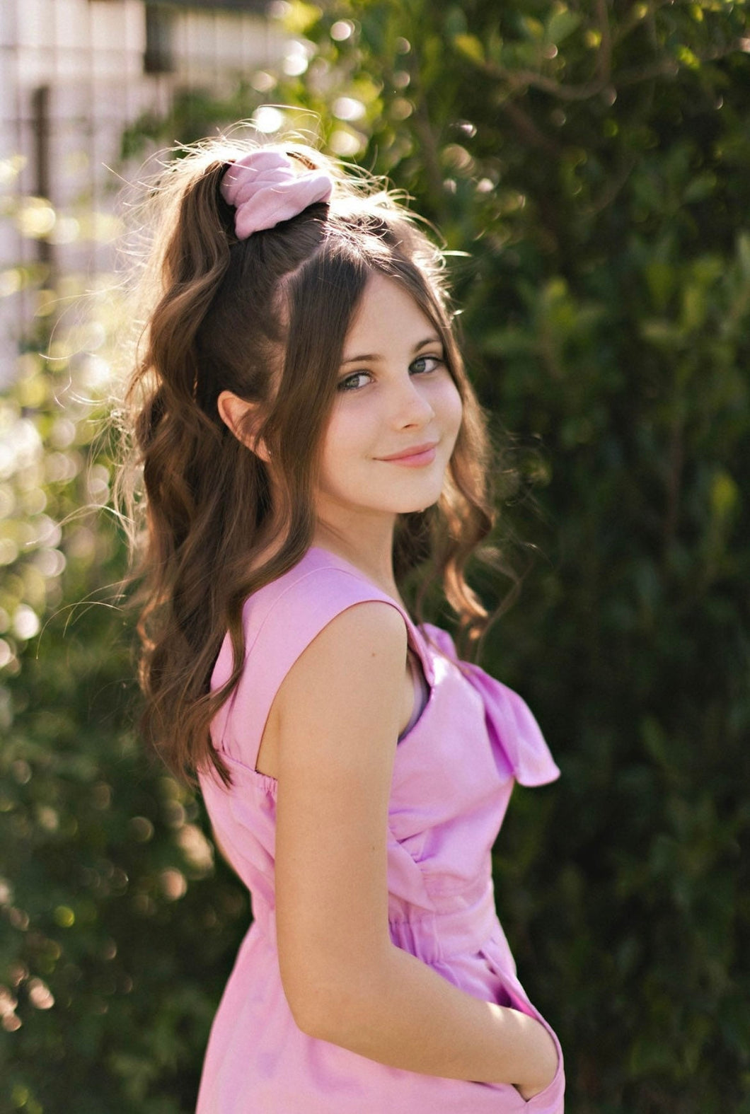 Velour Scrunchies / Dusty Rose / cotton velour / soft / Made in USA