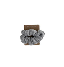Load image into Gallery viewer, Bundle/ The Sway / Scrunchies / Hair Tie / Heatless curling ribbon / Made in USA / Cotton velour / Fog / Curls / Beachy waves
