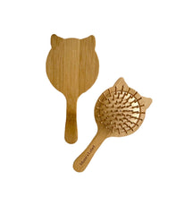 Load image into Gallery viewer, 100% bamboo hairbrush / kitty brush / kids brush

