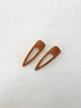 Load image into Gallery viewer, Wood and metal hair clip / plastic free
