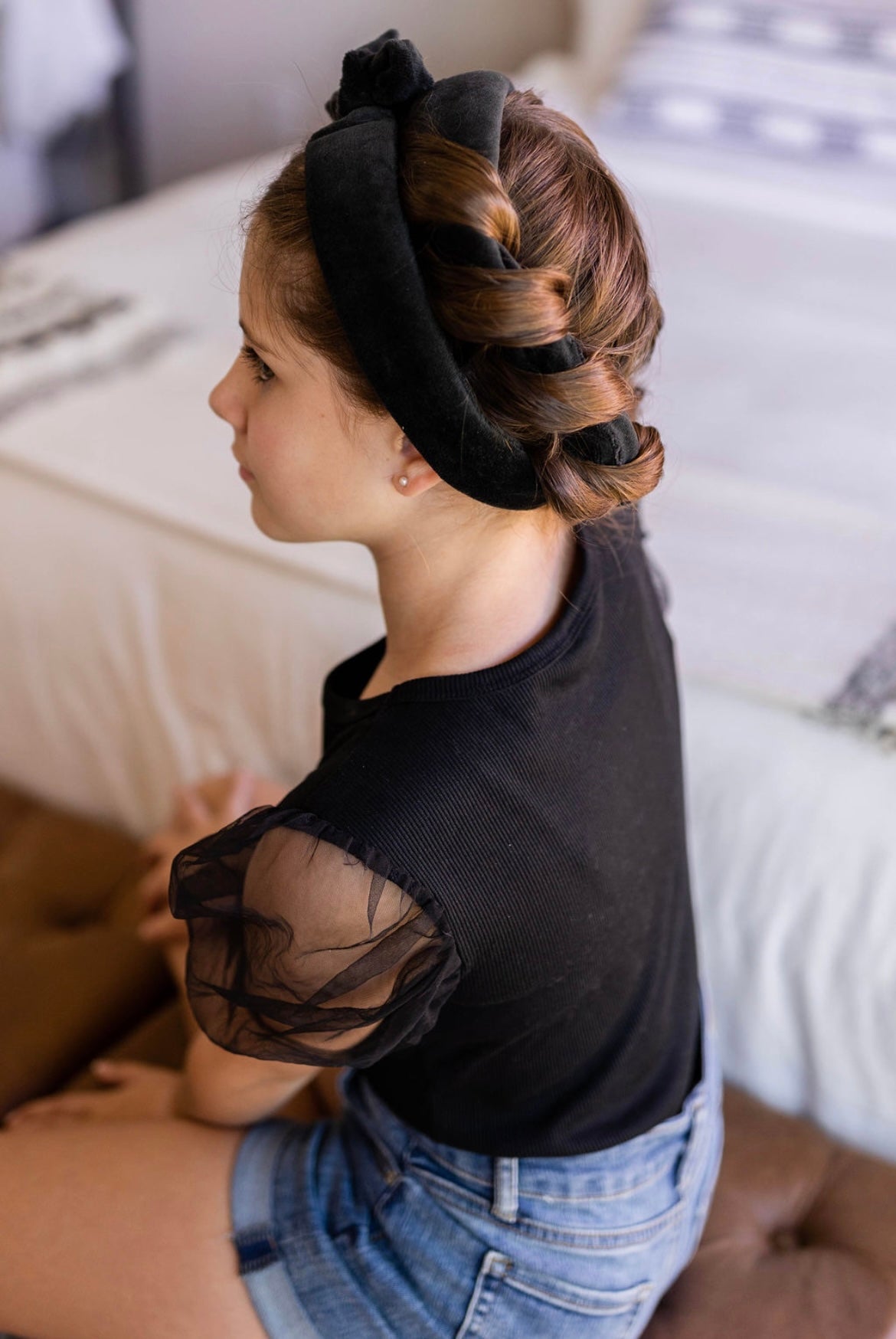 The Sway Heatless Curling Ribbon for Kids | Black